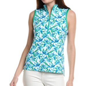 NWT Tommy Bahama Women's Aubrey Seaside Brights Mock Polo Shirt Small S